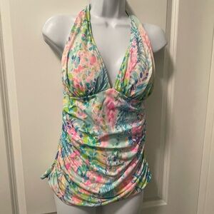 Floral Halter Tankini Top
